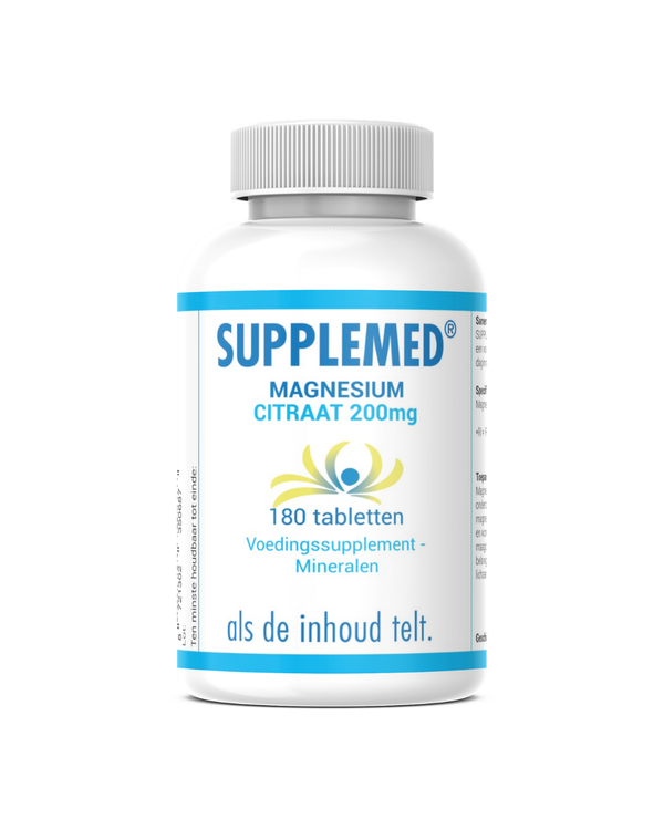 Supplemed Magnesium Citraat 200mg 180 tab