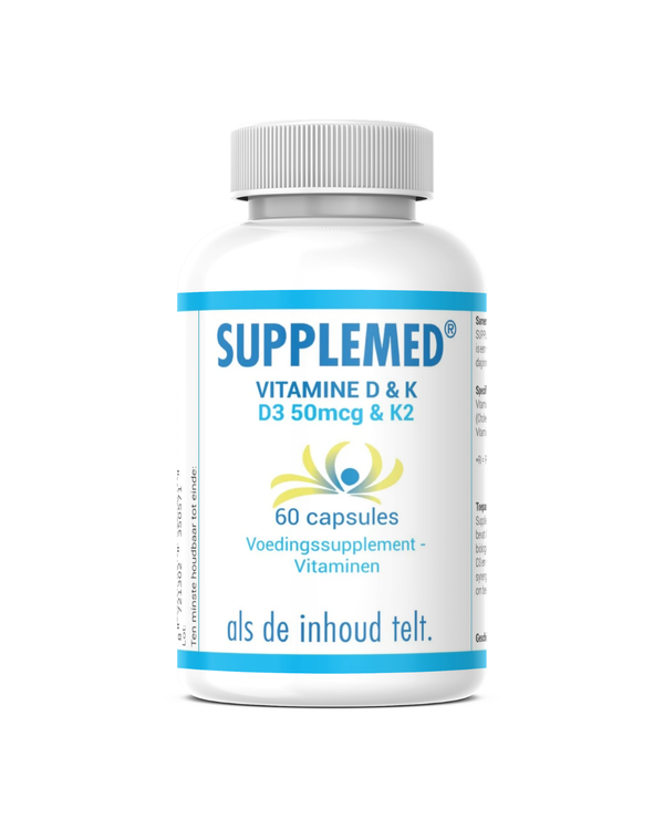 Supplemed Vitamine D3 50mcg & K2 75mcg